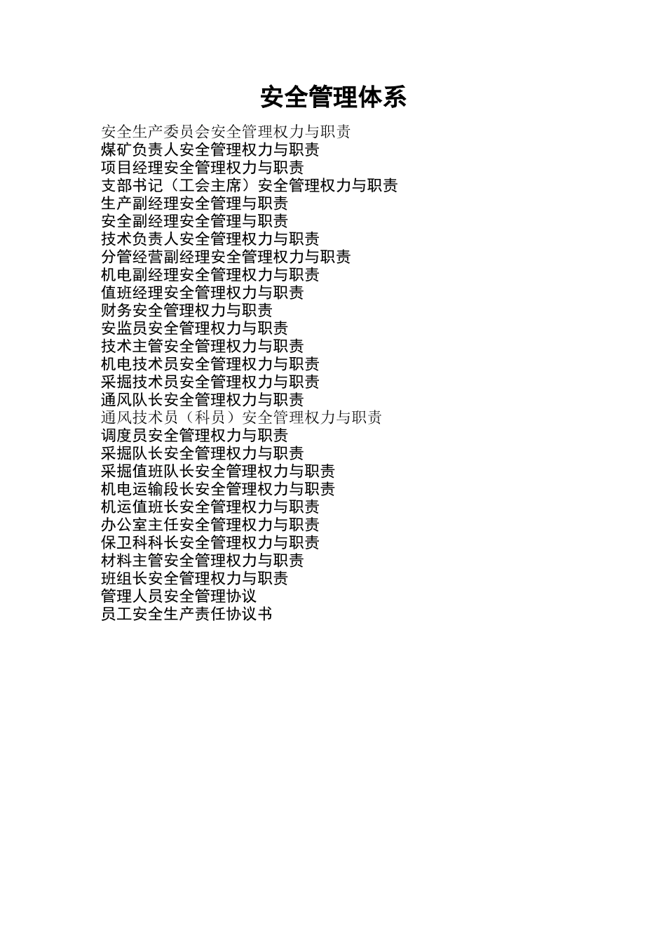 立井煤矿安全管理体系_第1页