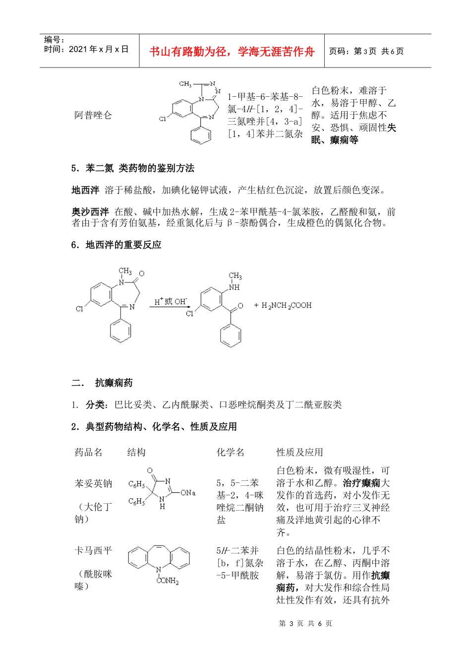 药物化学第3章(镇静催眠药_第3页