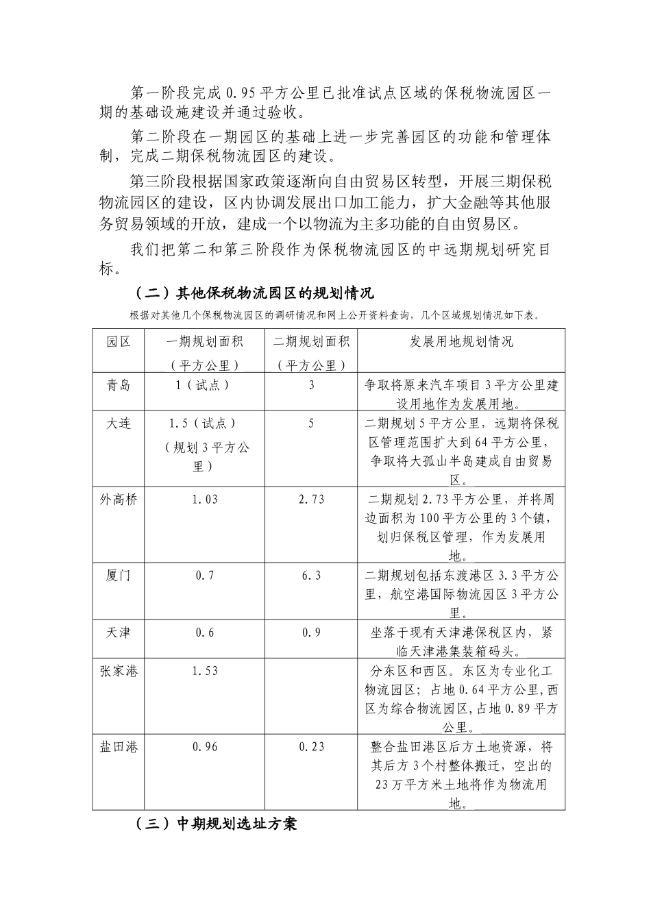 宁波保税物流园区中远期规划研究_第2页
