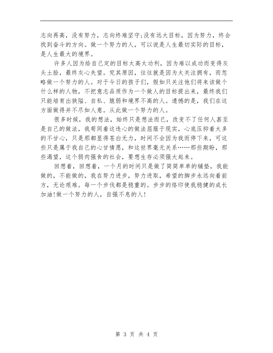 2024年2月2024机电人员一个月工作总结范文_第3页