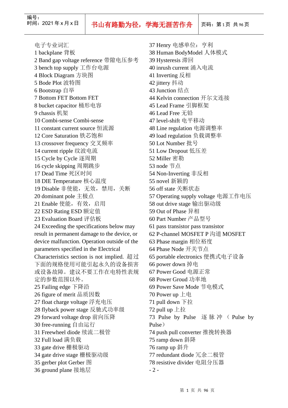 电子、通信、计算机英语词汇整理完整版_第1页