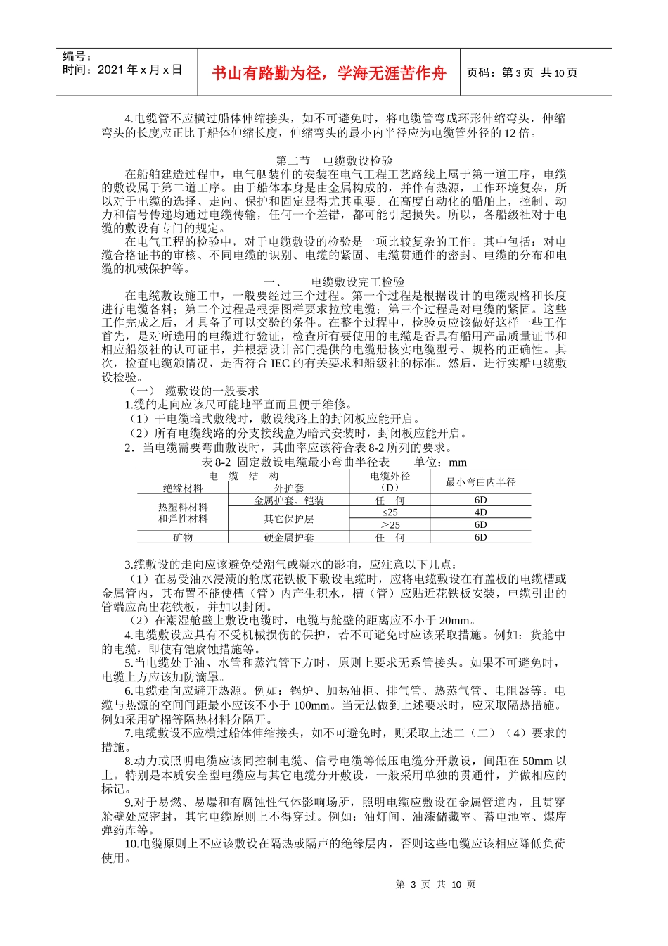 船舶建造质量检验- 8 电气系统安装检验_第3页