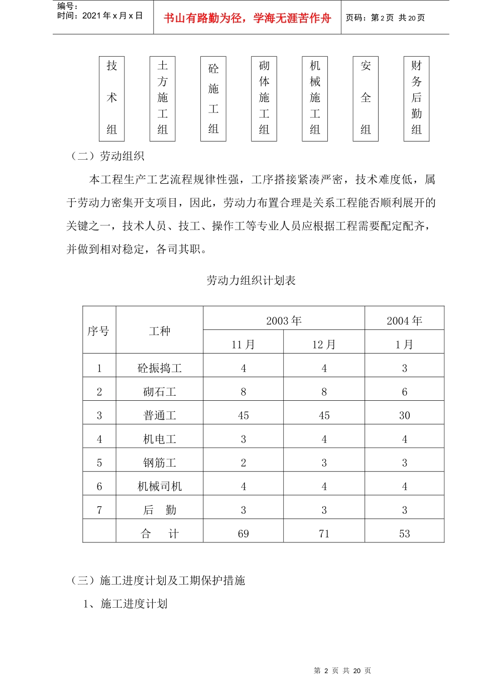 防洪挡墙工程施工组织设计方案_第3页
