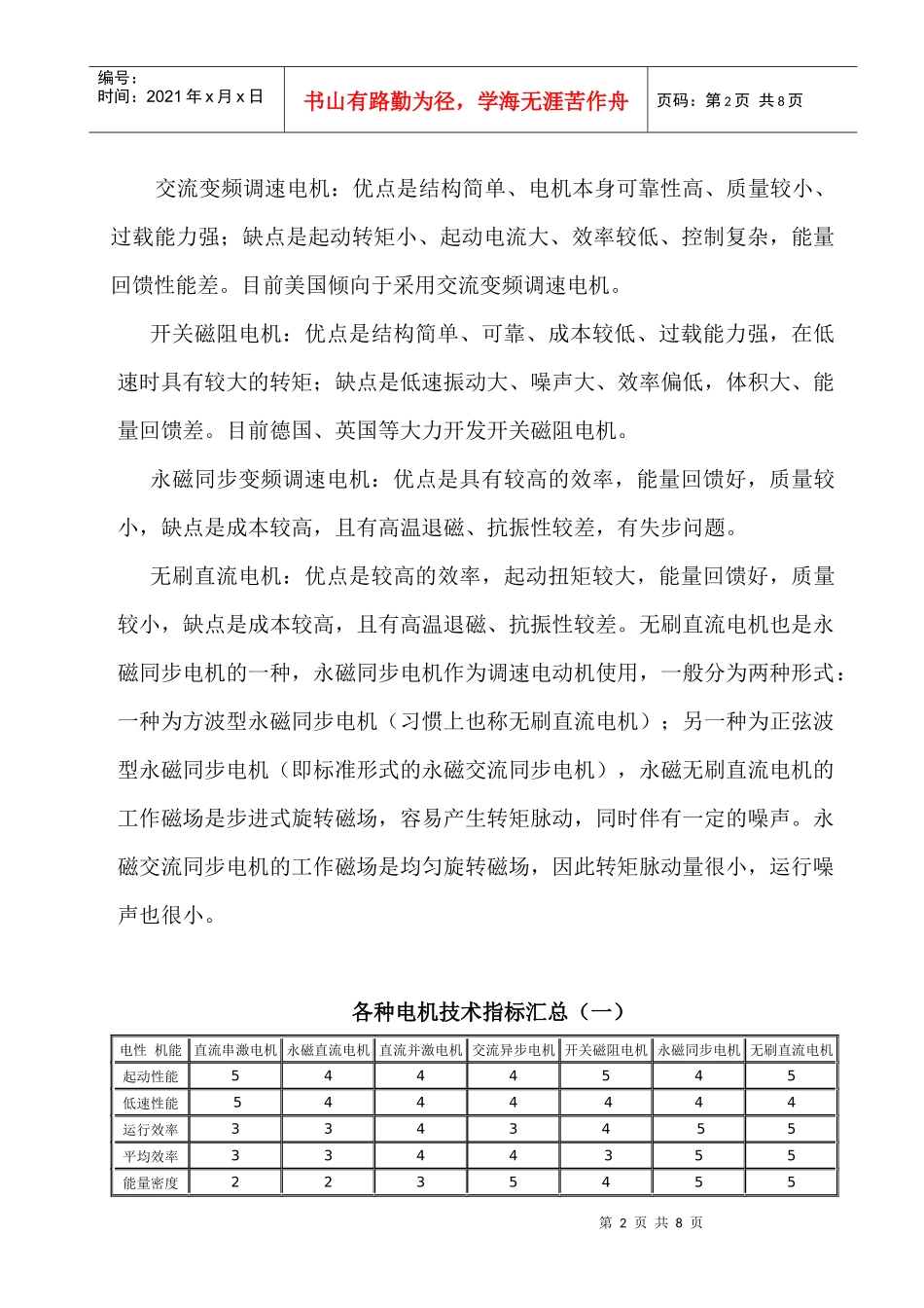 纯电动车用电机的可行性分析_第2页