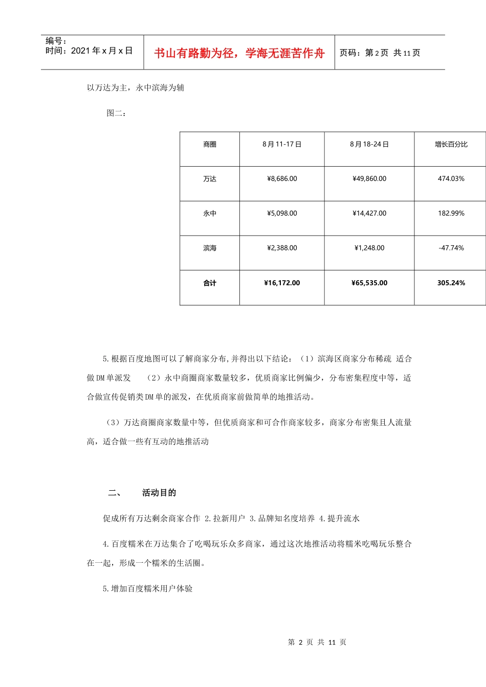 百度糯米餐饮020地推活动范本_第2页