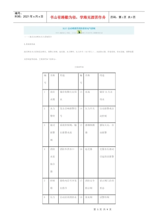 自动喷洒用消防泵的电气控制