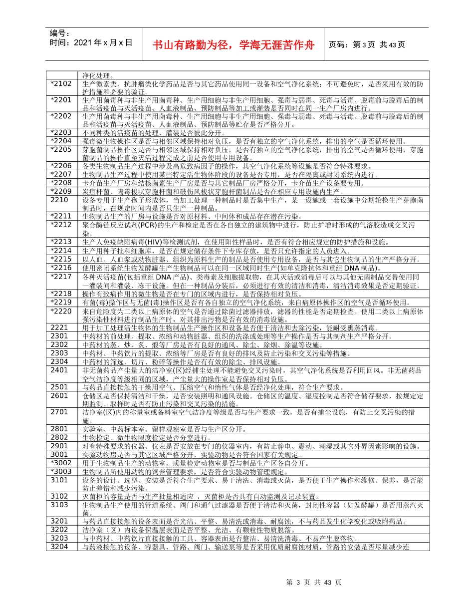 药品GMP认证检查评定标准(1)_第3页