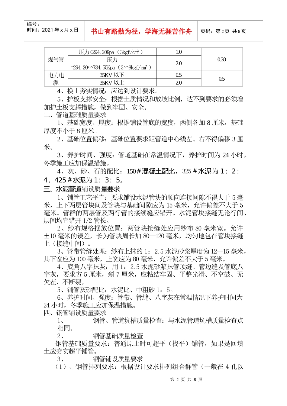 通信管道工程质量监督要点解析_第2页