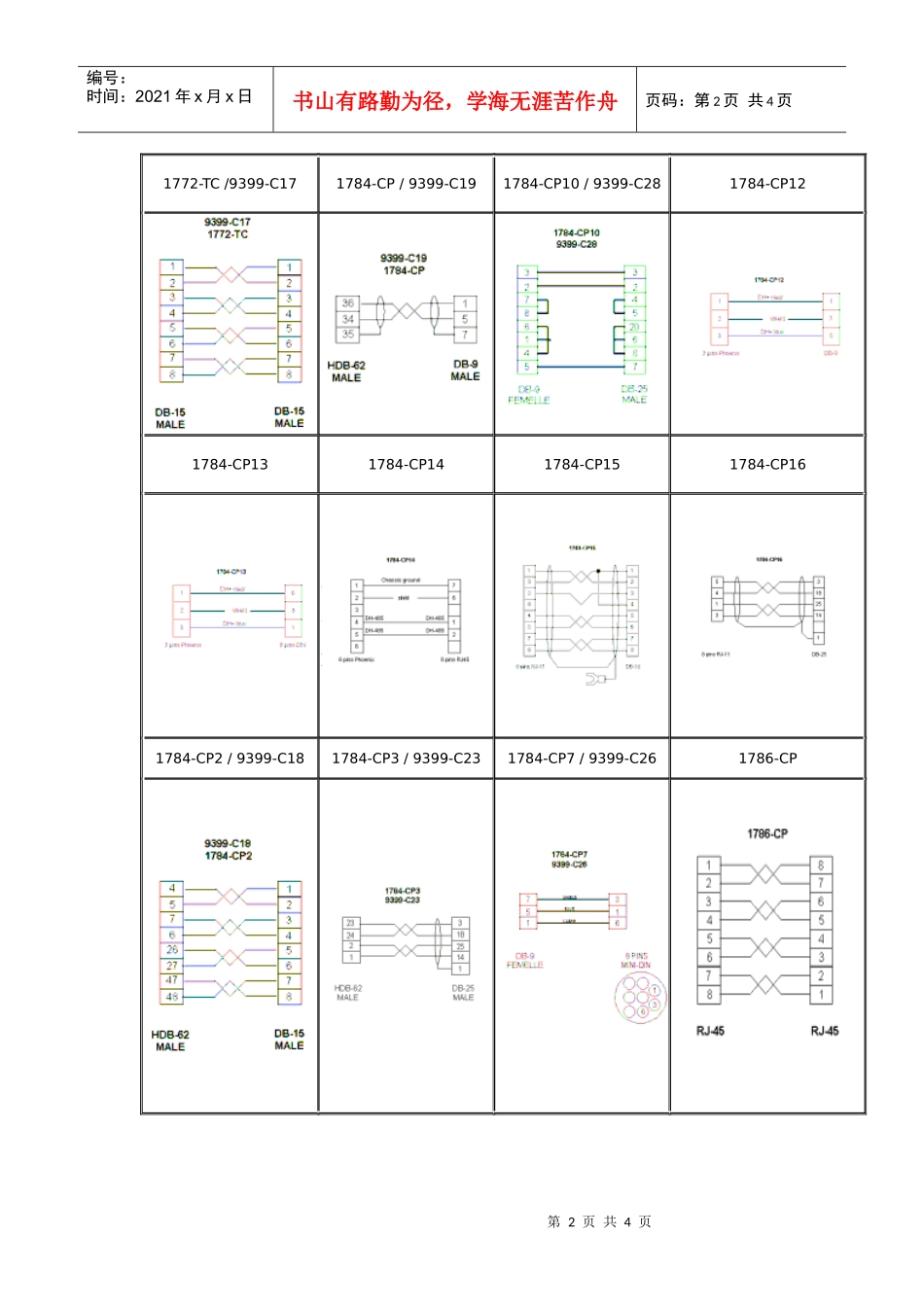 通讯电缆接线图_第2页