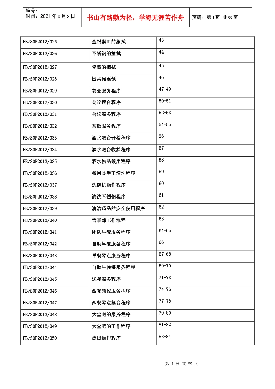 餐饮部标准作业流程_第2页