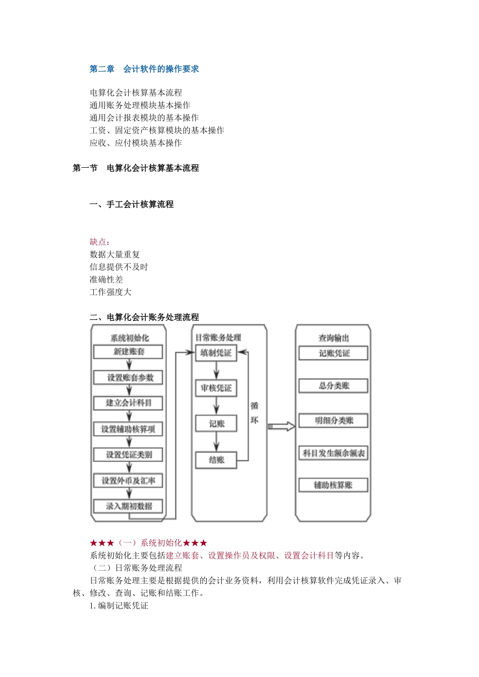 会计继续教育  会计电算化 第二章 会计软件的操作要求  课件_第1页