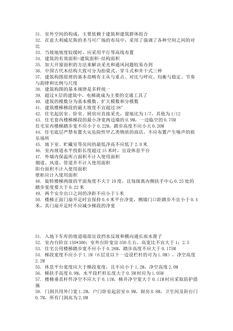 几百条建筑设计知识 你知道多少Microsoft Office Word 文档_第2页