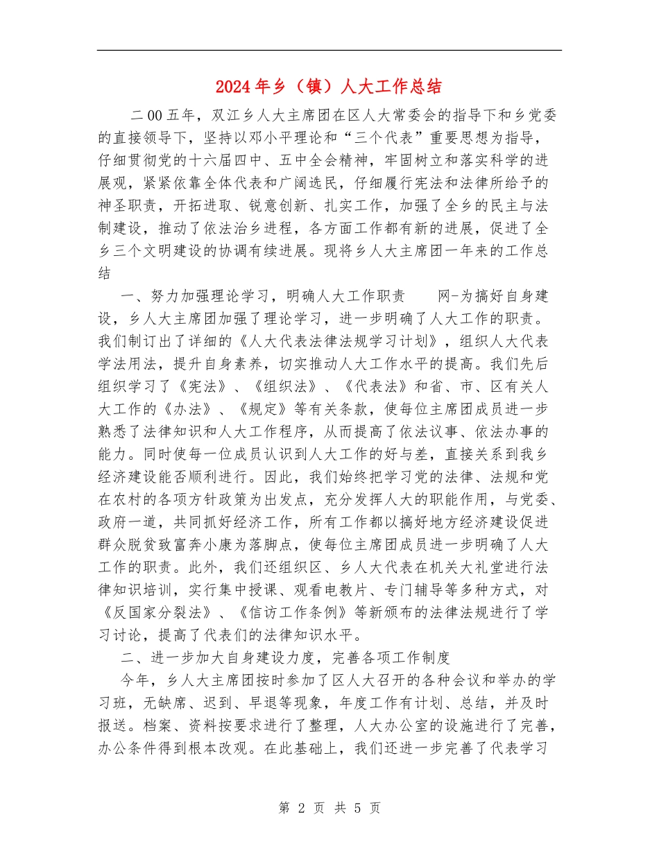 2024年乡人大工作总结_第2页