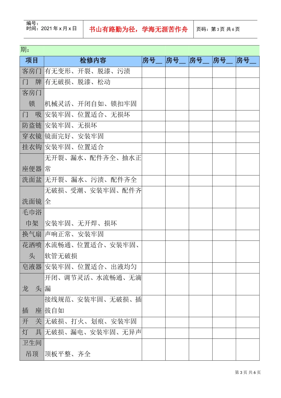 硬件维护保养制度——米高酒店集团李静分享(DOC8页)_第3页