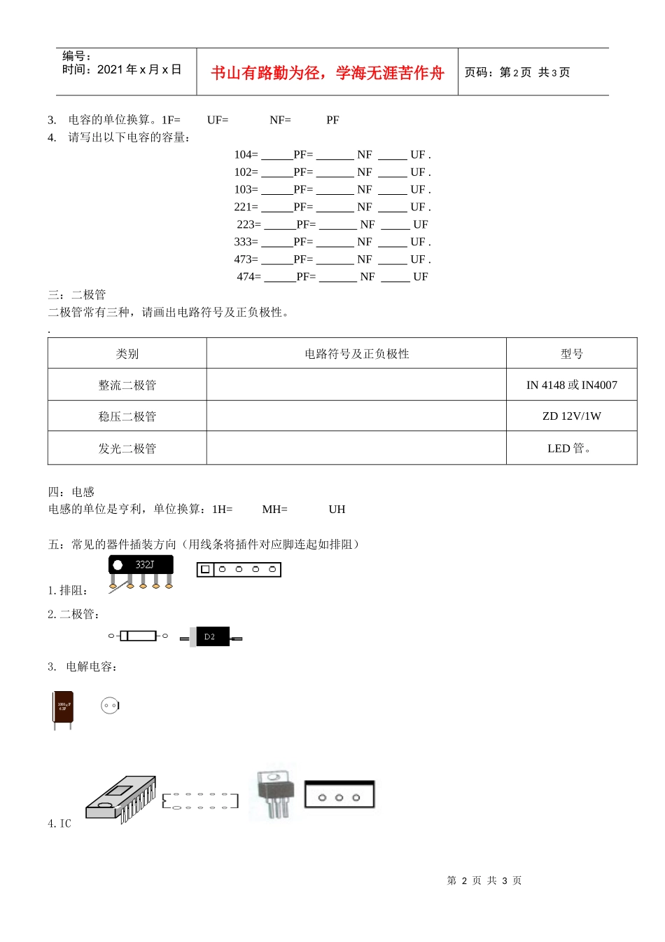 电子元件识基础知识_第2页