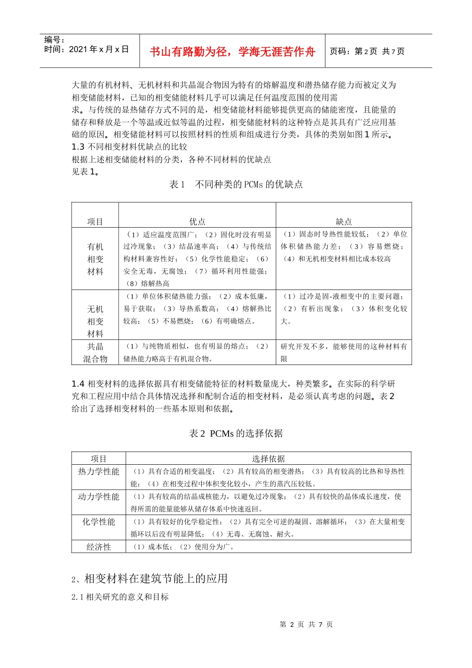 相变储能材料在建筑节能中的应用[1]_第2页