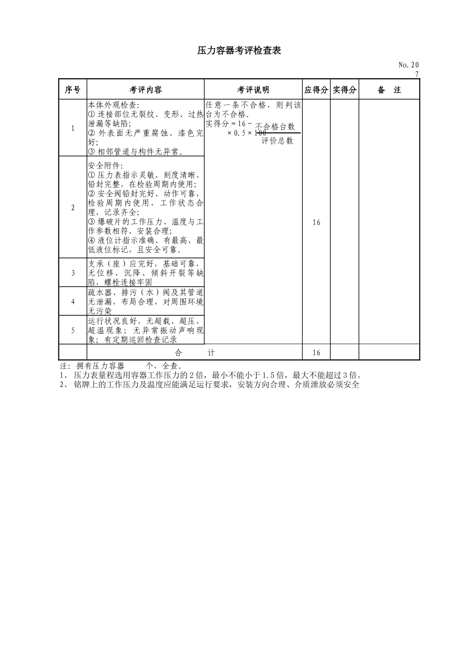 机械制造企业安全质量标准化考评检查明细表_第3页