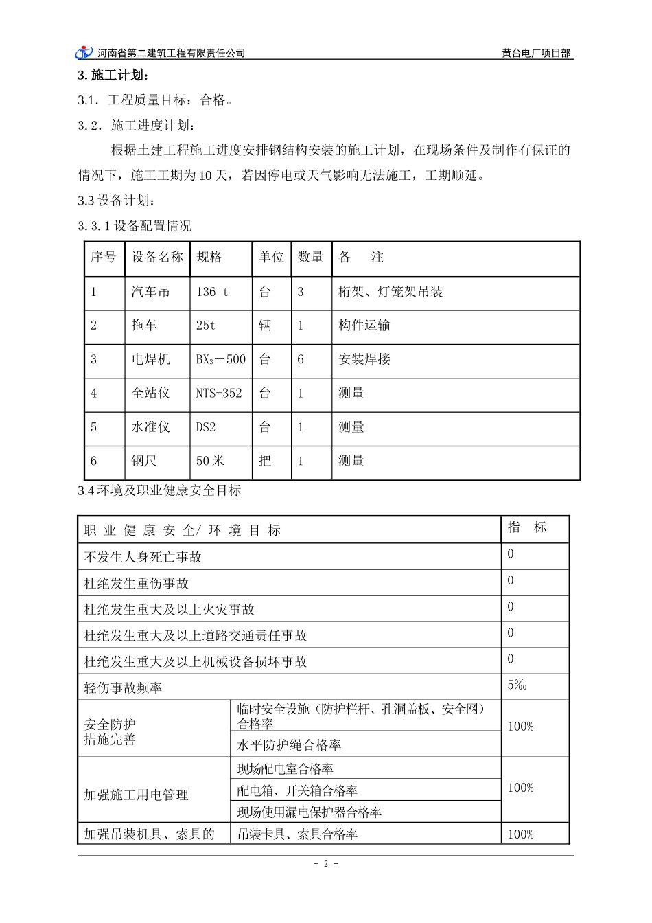 输煤栈桥钢结构工程吊装方案_第2页