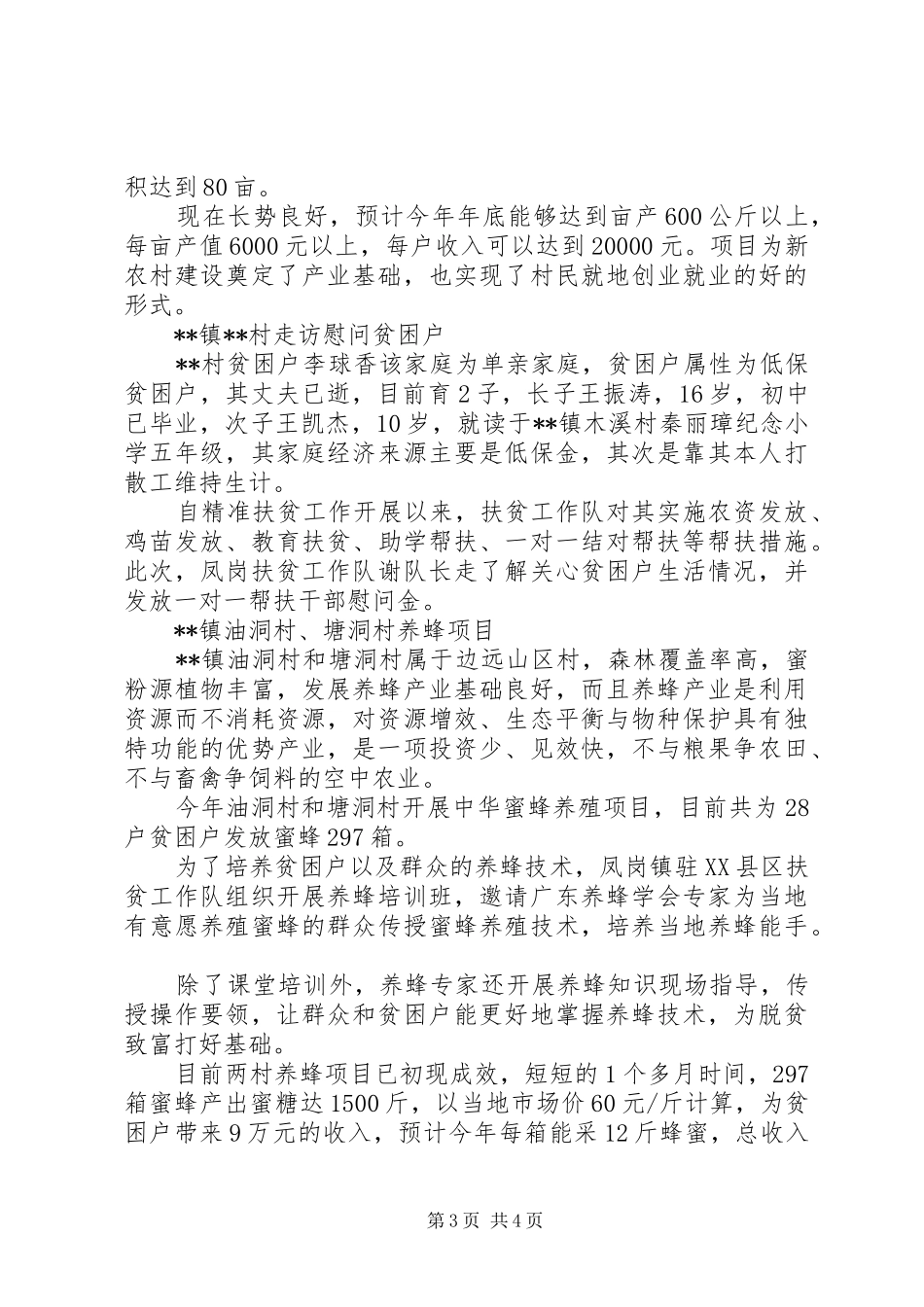 XX年乡镇精准扶贫工作汇报_第3页