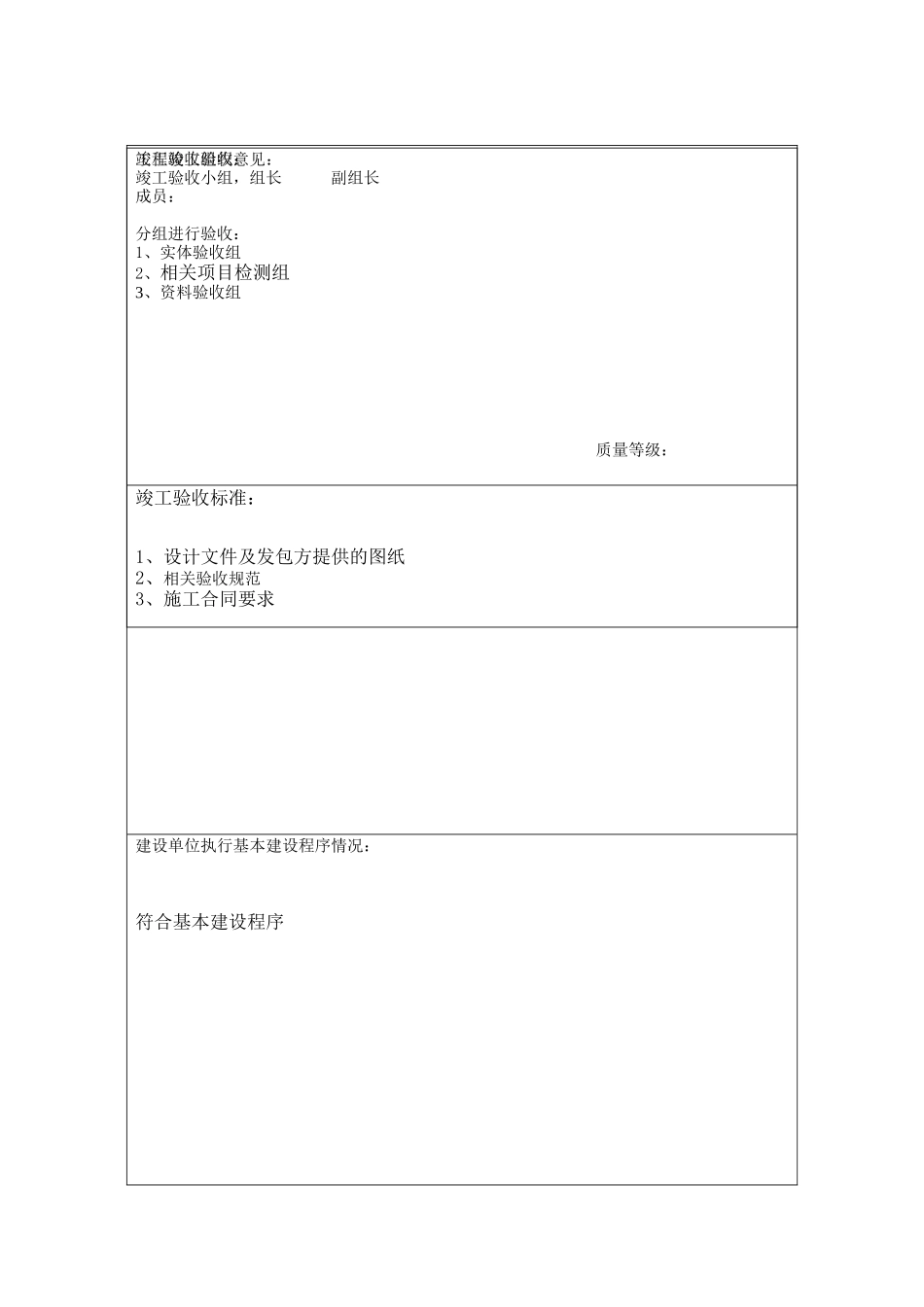 矿建单位工程竣工验收报告样本_第3页
