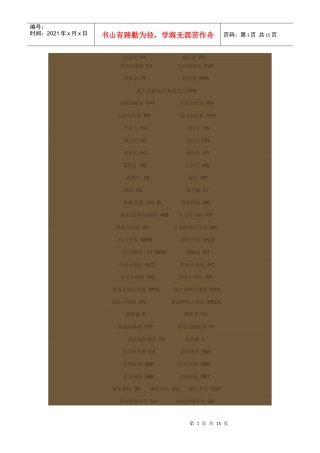 电子元器件符合及字母表示