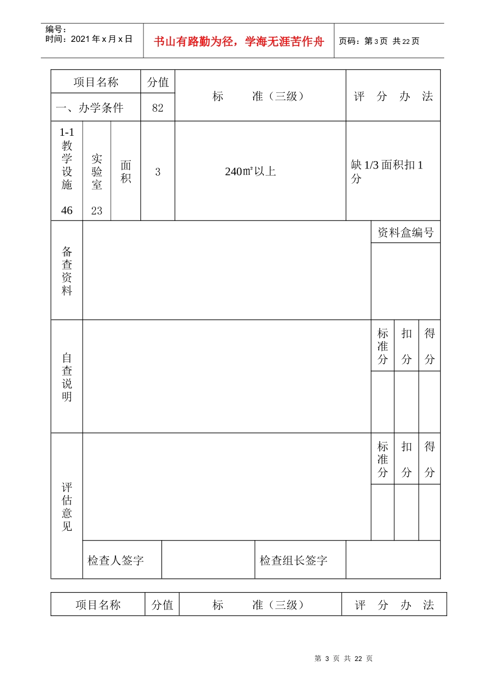 申办三级安全培训机构评估情况表(煤矿)_第3页