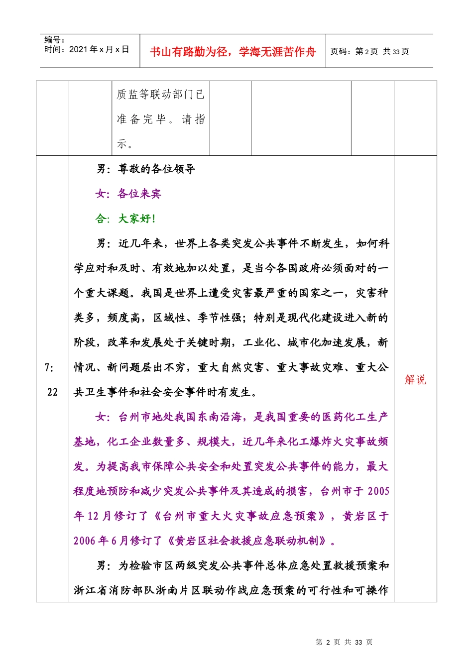 黄岩化工演习演讲稿_第2页
