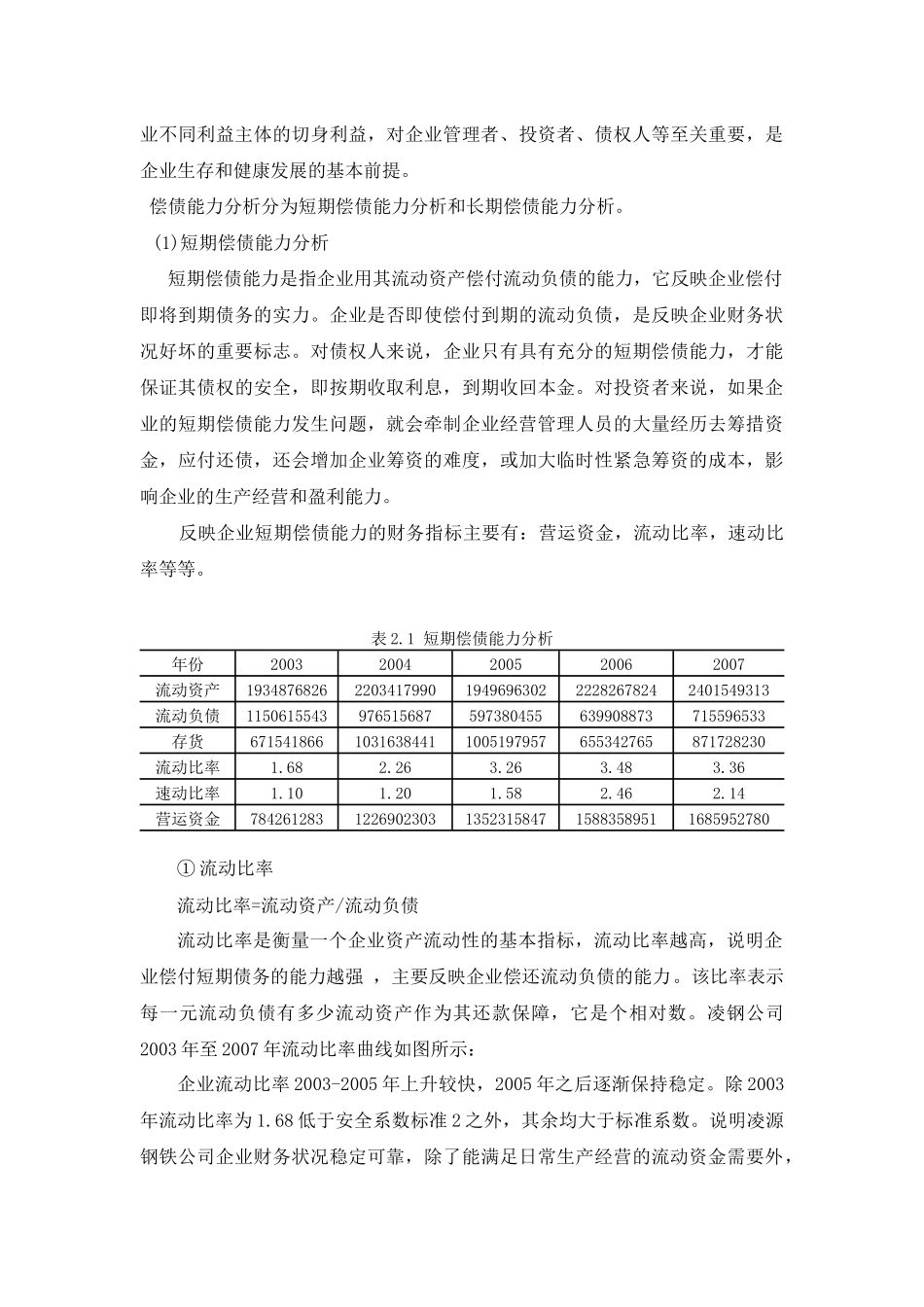 凌源钢铁股份有限公司近五年财务状况分析_第3页