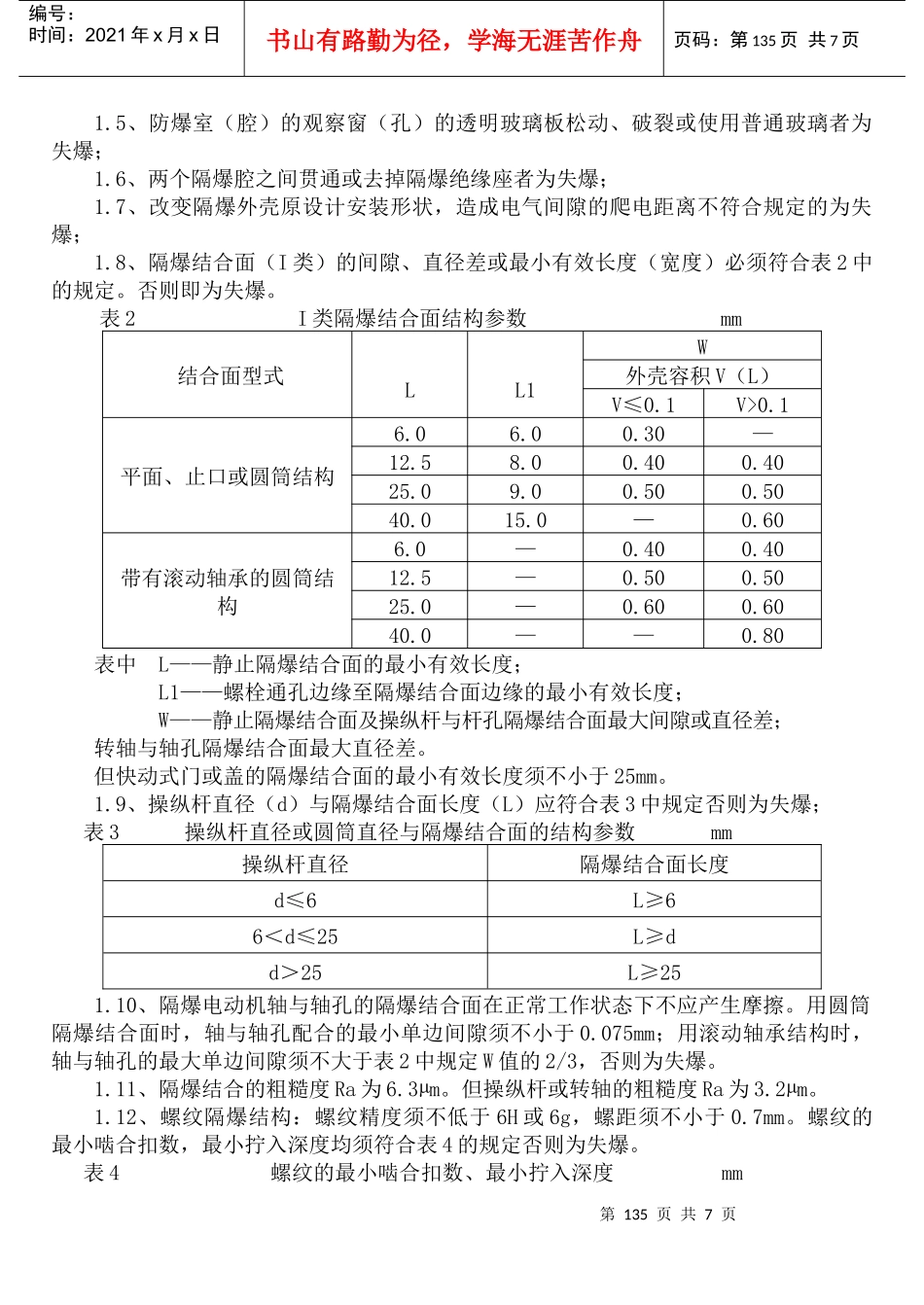 防爆电气设备失爆判别及安装使用管理规定_第3页