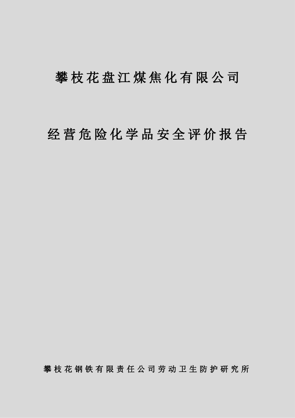 盘江煤焦化经营评价-E-2003-最终版_第1页