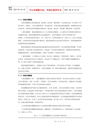 陶瓷材料相关知识
