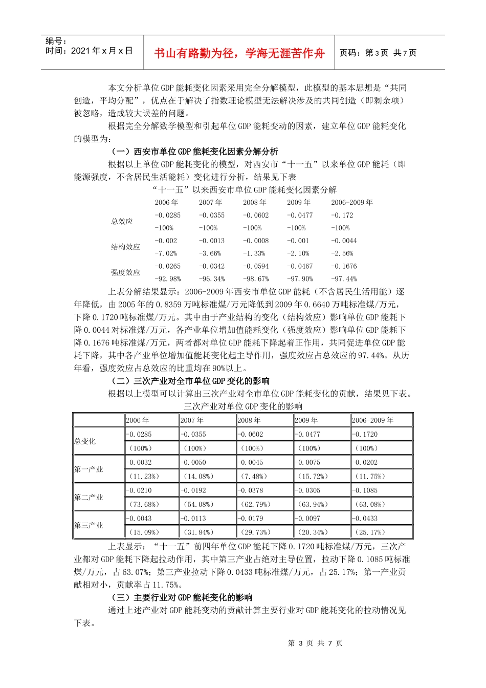 西安市全社会能源消费与生产实证分析_第3页