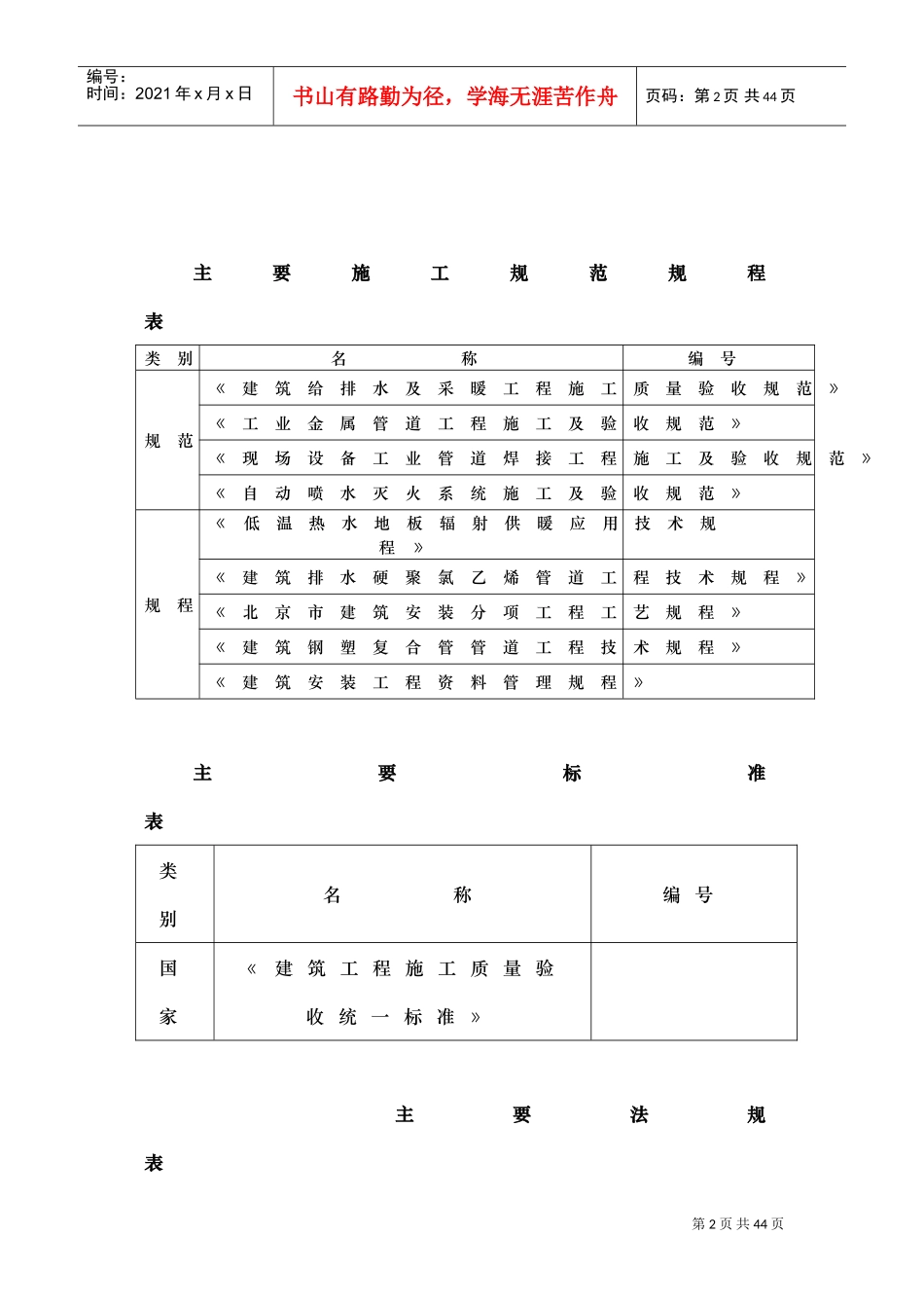 钢铁设计院某住宅楼水暖工程施工组织设计方案(DOC25页)_第2页