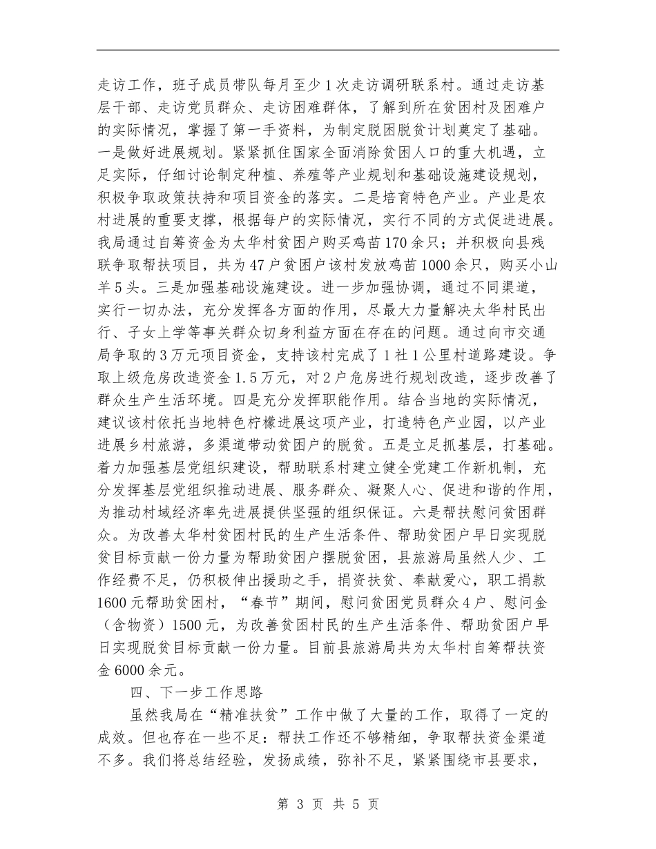 旅游局干部驻村帮扶工作总结_第3页