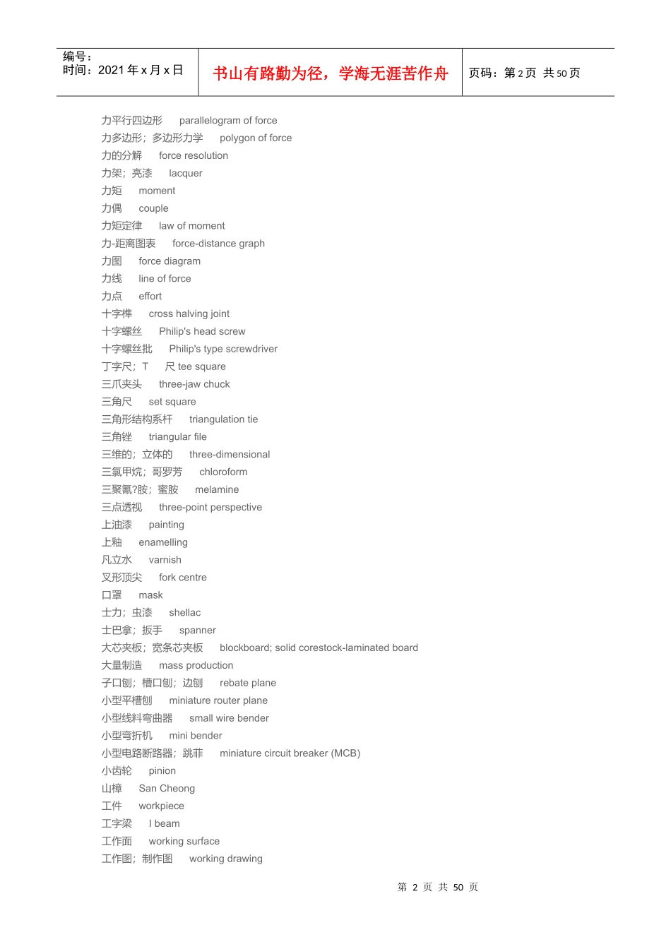 试谈汉英机械词典_第2页