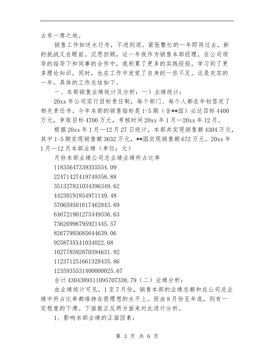 上周房产销售工作总结_第3页