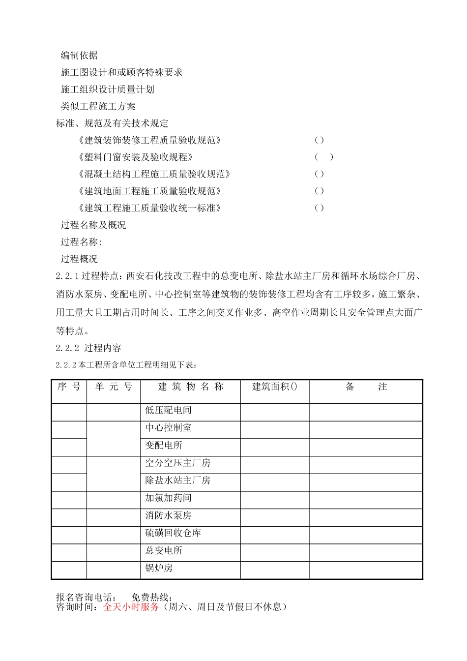 西安某石化技改工程装饰装修施工组织设计方案(DOC31页)_第1页