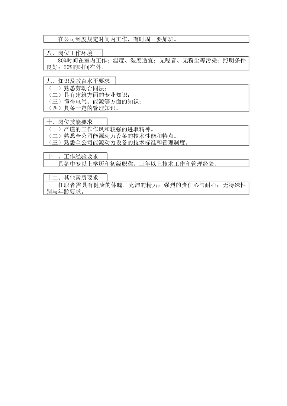 电气兼能源岗位说明书_第2页