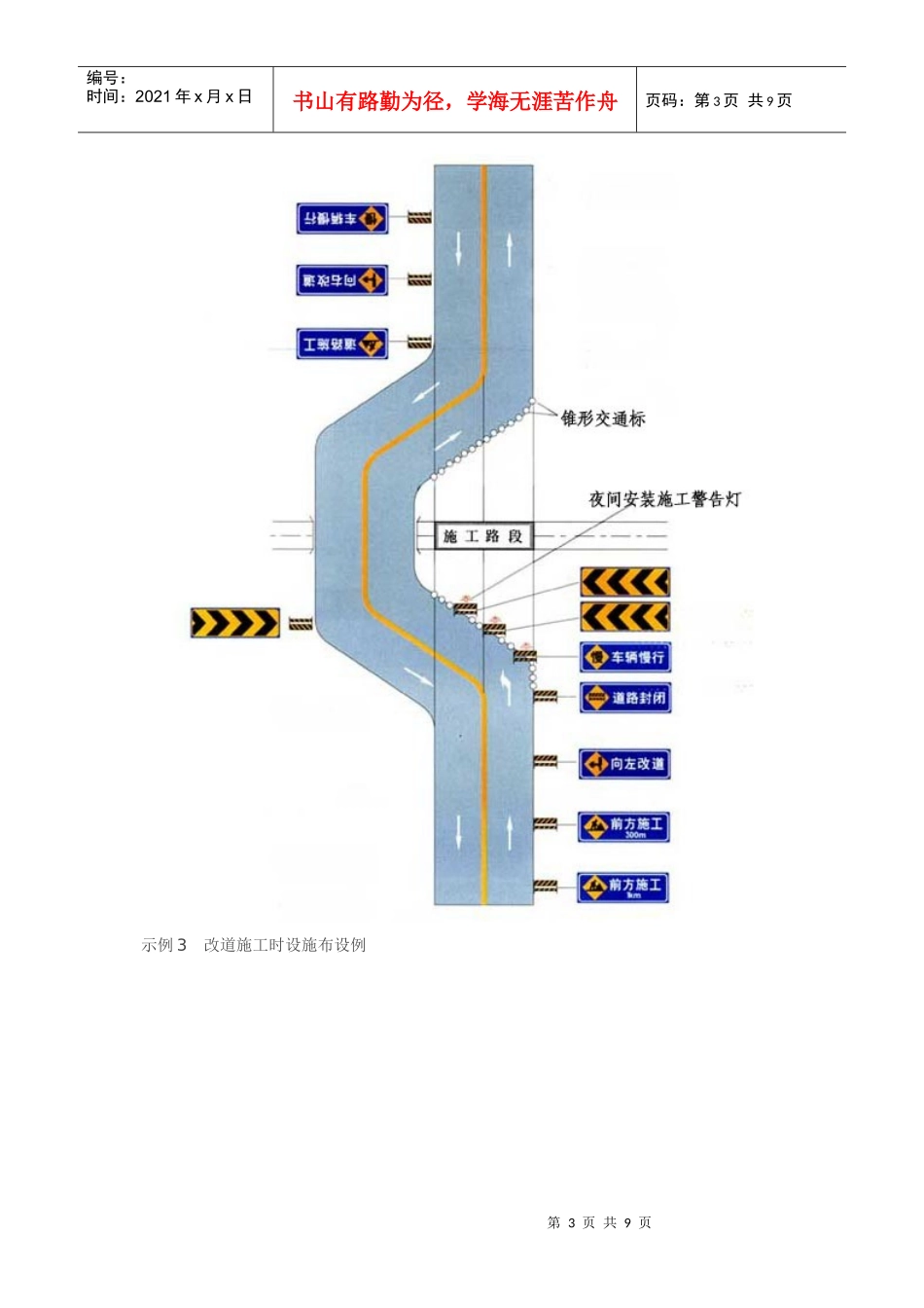 道路交通施工安全设施设置示例[图解]_第3页