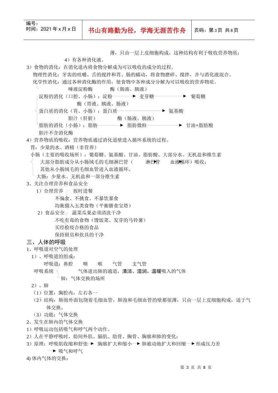 生物圈中的人复习总提纲_第3页