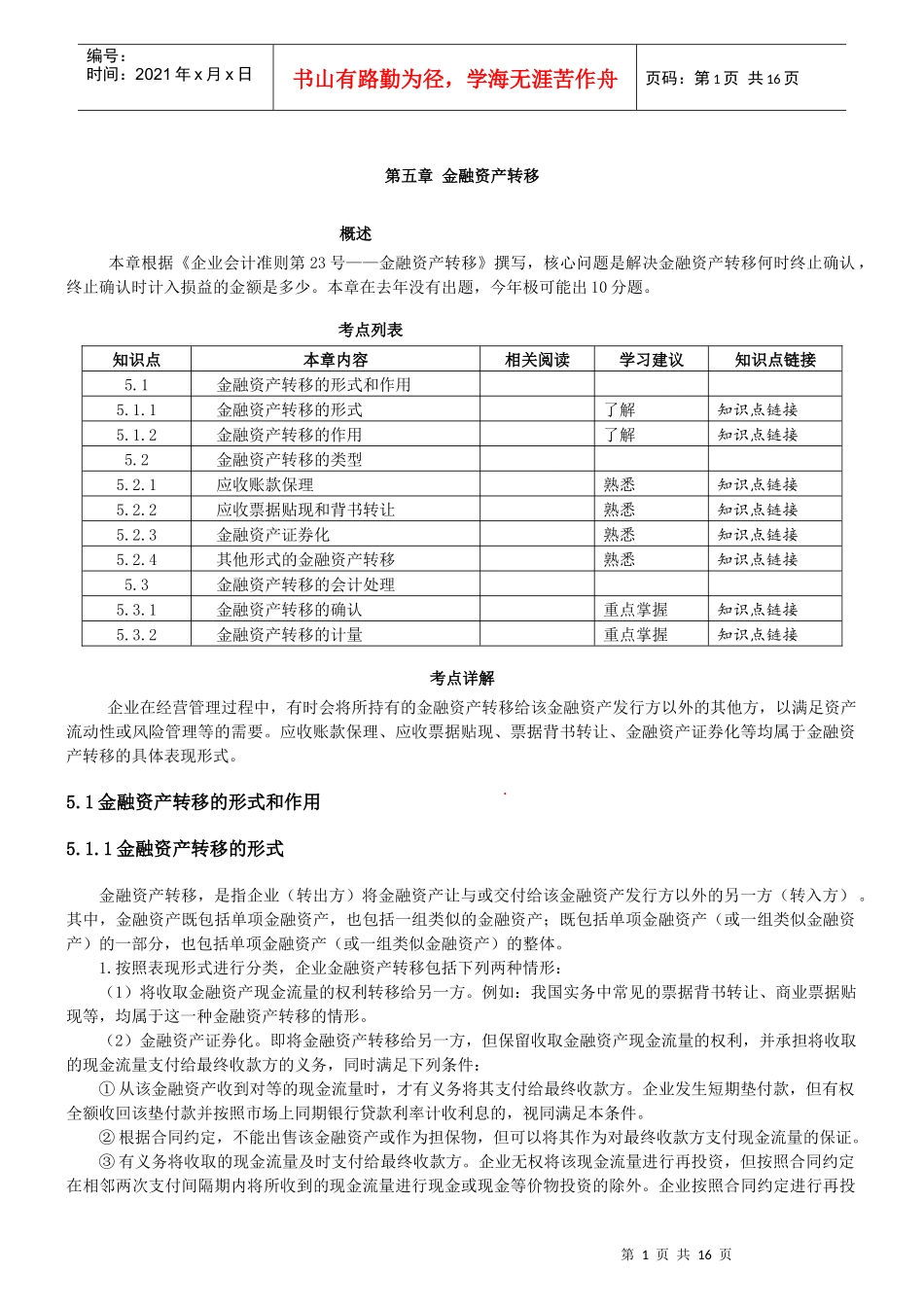 第05章 金融资产转移_第1页