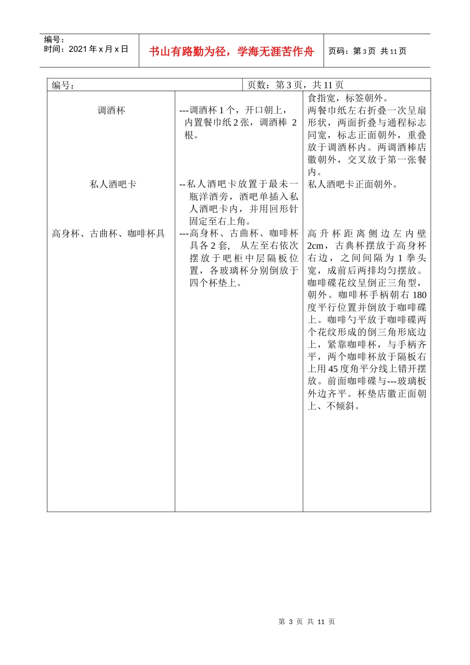 酒店工作程序及标准_第3页