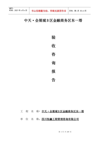 金融商务区验收咨询报告