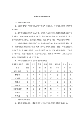 路基施工爆破作业安全控制措施