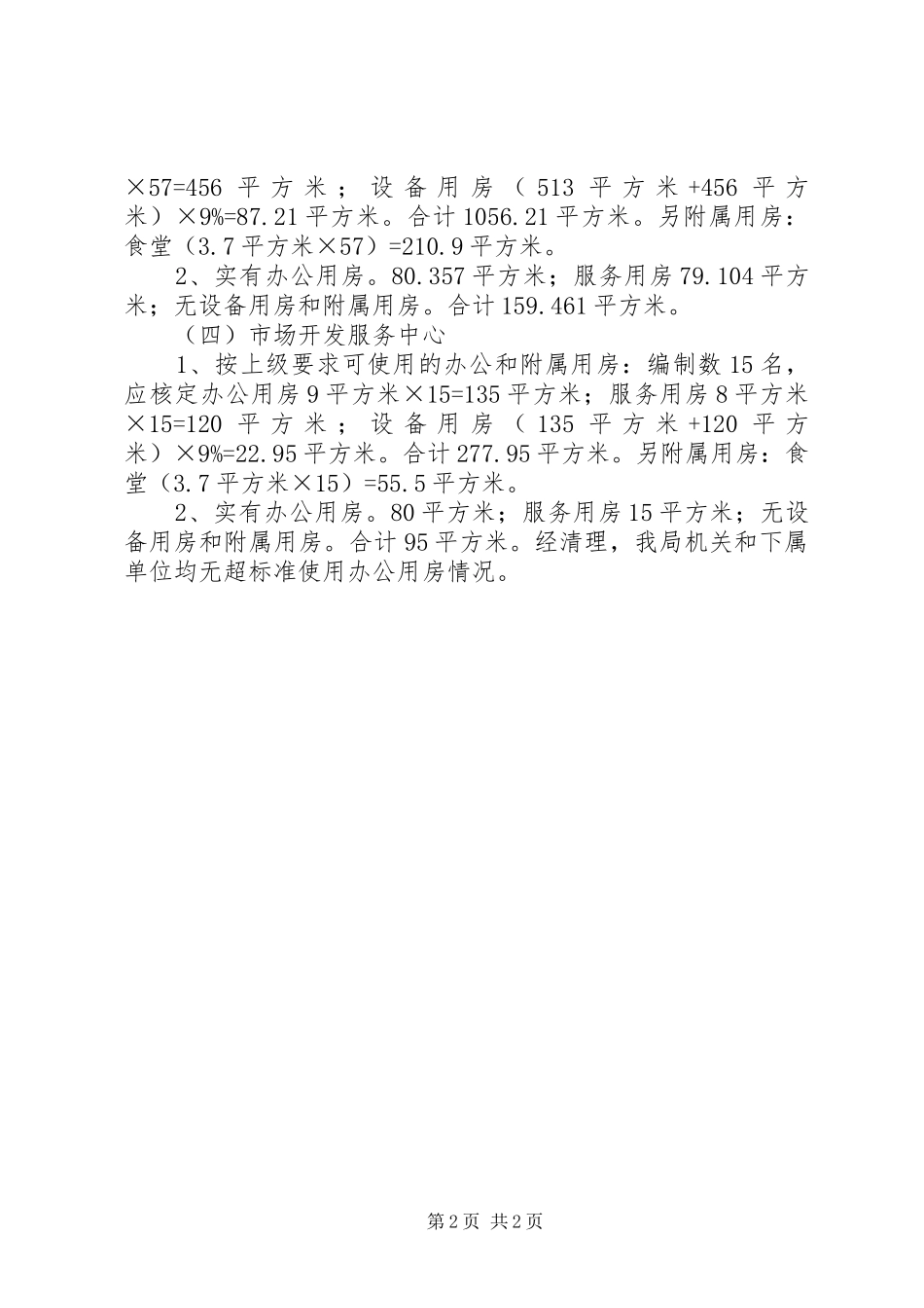 办公用房清理整改的自查报告范文_第2页