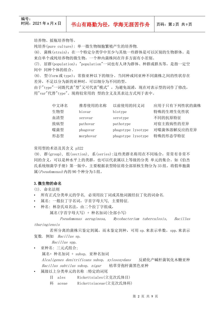 第十章微生物分类及鉴定帮助你理清基本概念，规律_第2页