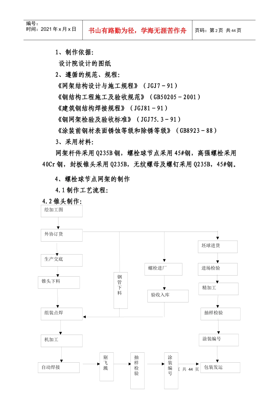 网架工程施工组织设计概况_第2页