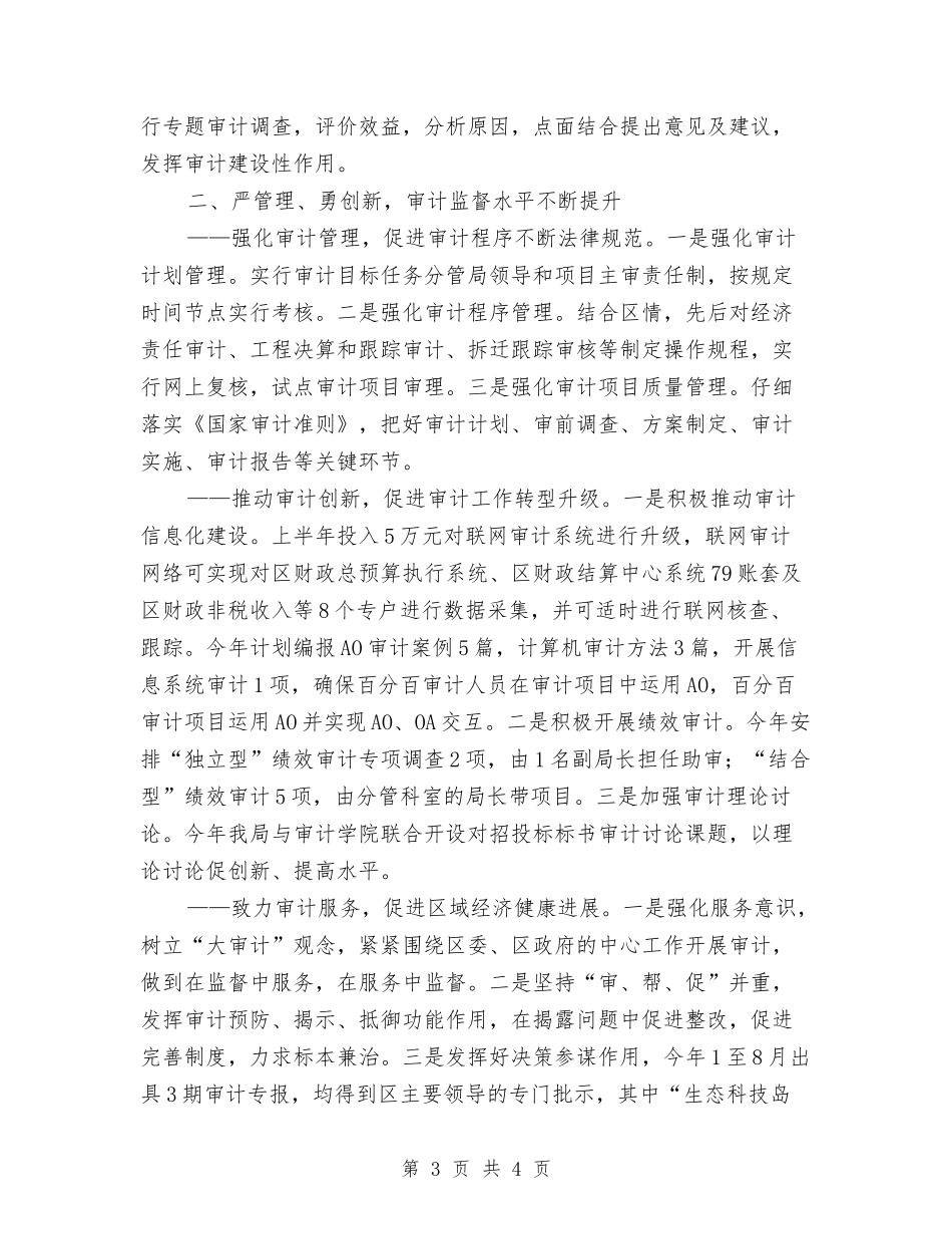 审计局依法行政工作报告_第3页