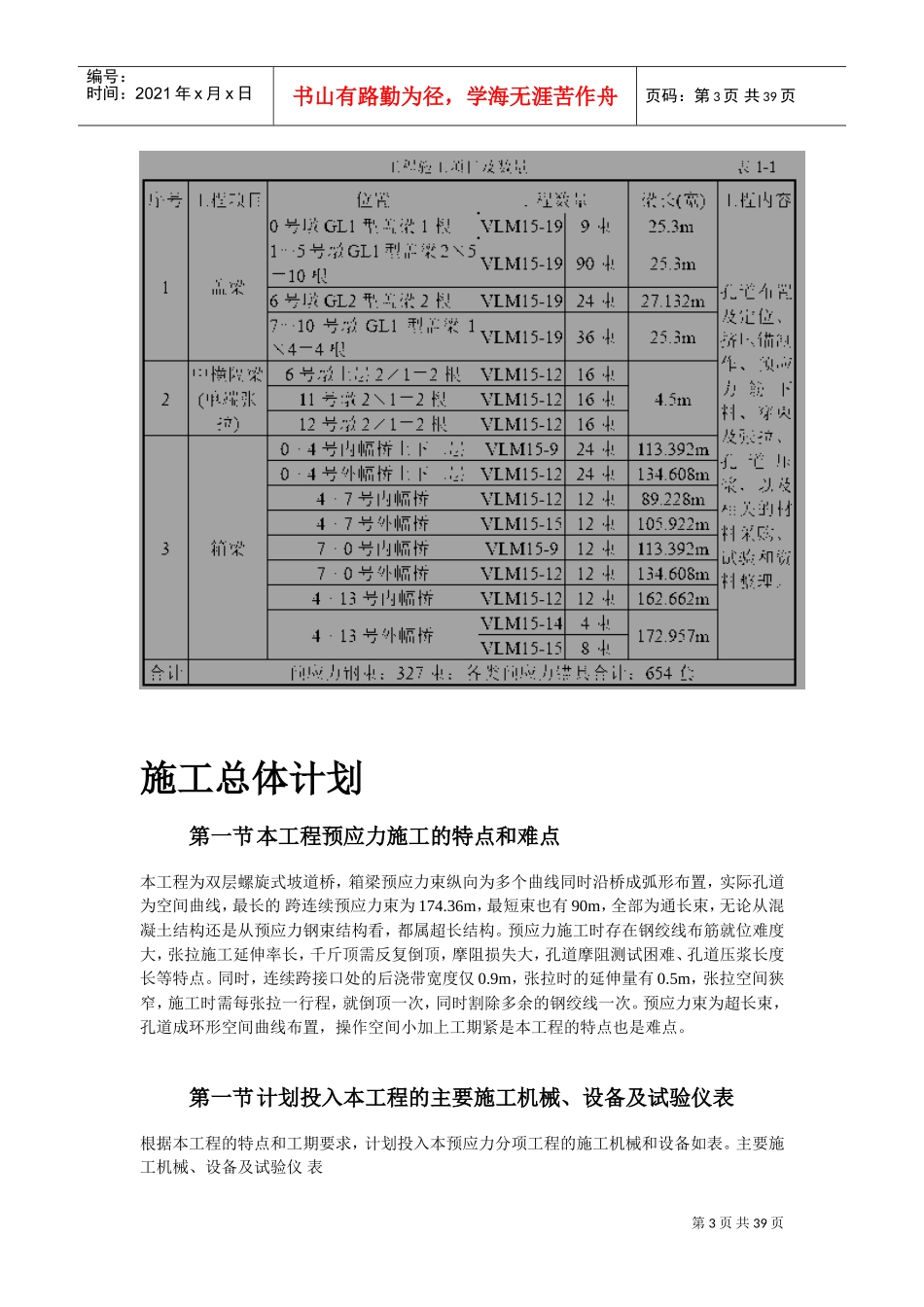 重庆融侨大道螺旋桥工程预应力施工组织设计方案(DOC39页)_第3页