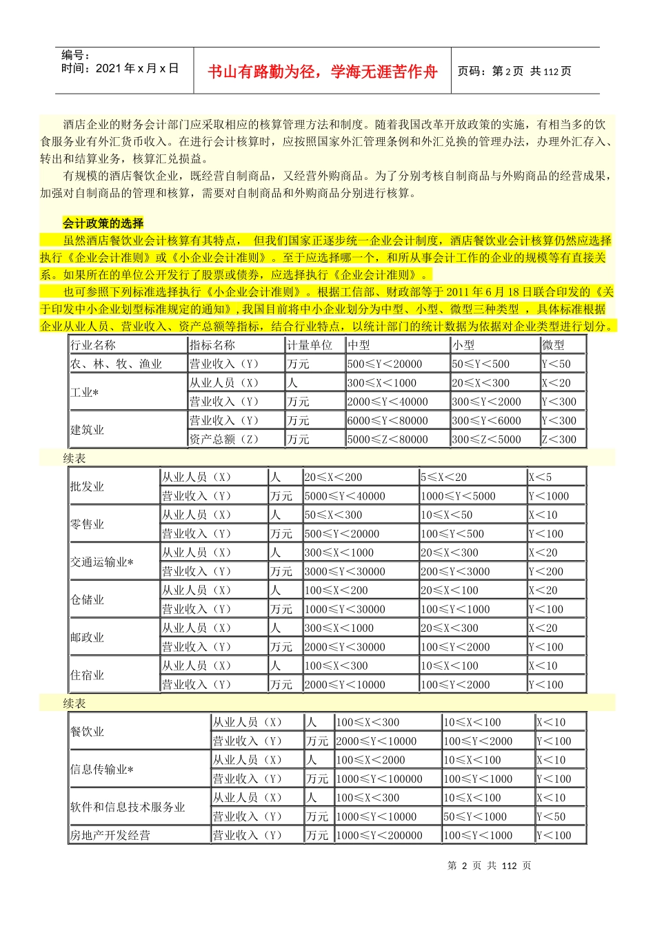 餐饮酒店企业成本会计核算实务培训资料_第2页